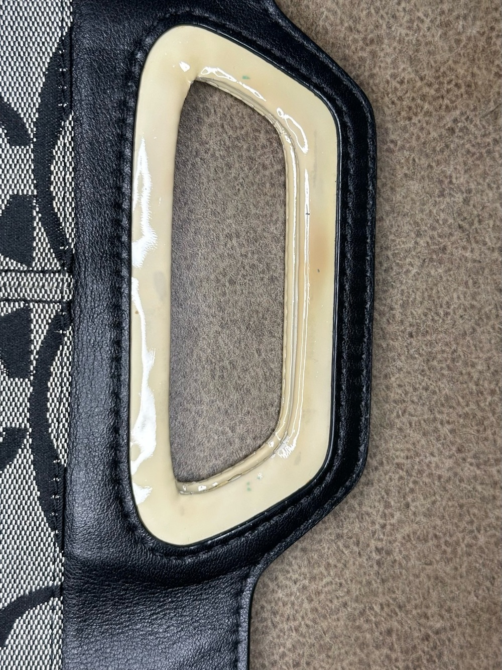 Coach Bonnie Signature Canvas Crossbody Bag in Black & Grey with Green interior - Picture 16 of 16